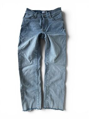 Kensie Vintage Luxe The Allie High Rise Slim Straight Leg  Light Blue Jeans